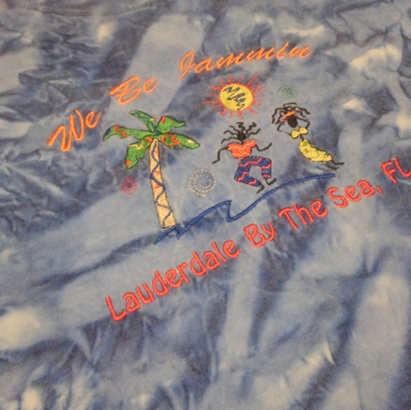🌴🏖️🌞 We Be Jammin Shirt Tie-dye Ft Lauderdale - Picture 10 of 12